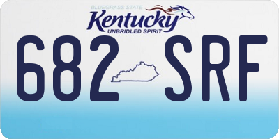 KY license plate 682SRF