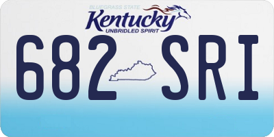 KY license plate 682SRI