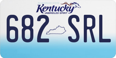 KY license plate 682SRL