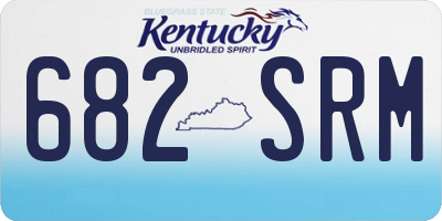 KY license plate 682SRM