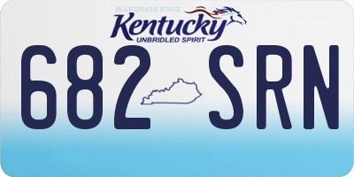 KY license plate 682SRN