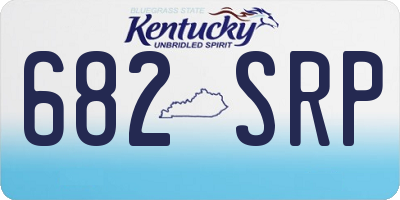KY license plate 682SRP