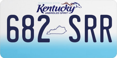 KY license plate 682SRR