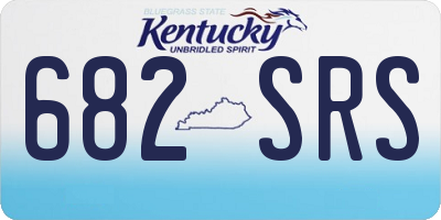 KY license plate 682SRS