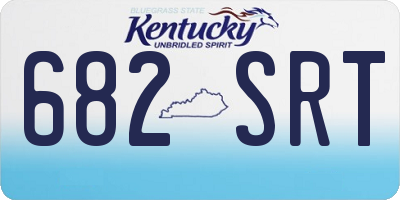 KY license plate 682SRT