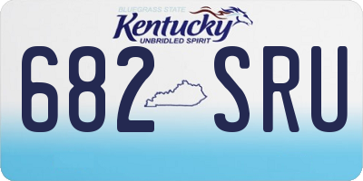 KY license plate 682SRU