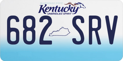 KY license plate 682SRV