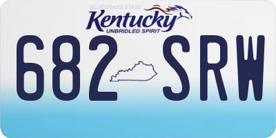 KY license plate 682SRW
