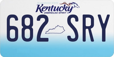 KY license plate 682SRY