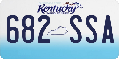KY license plate 682SSA