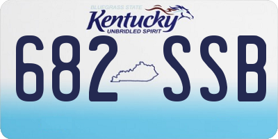 KY license plate 682SSB