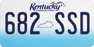 KY license plate 682SSD
