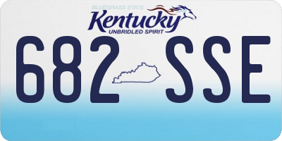 KY license plate 682SSE