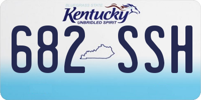 KY license plate 682SSH
