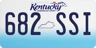 KY license plate 682SSI