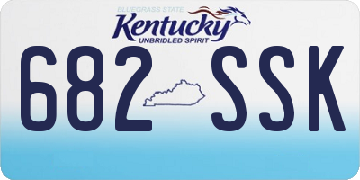KY license plate 682SSK