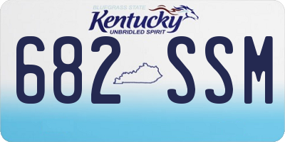 KY license plate 682SSM
