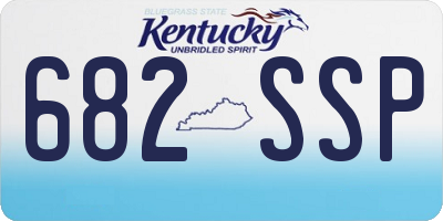 KY license plate 682SSP