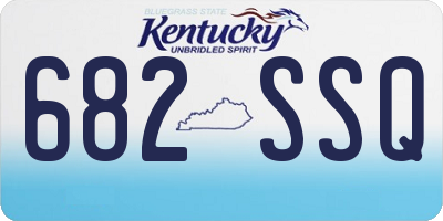 KY license plate 682SSQ