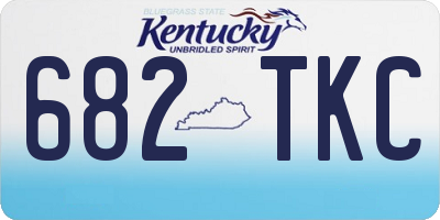 KY license plate 682TKC