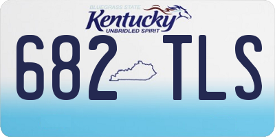 KY license plate 682TLS