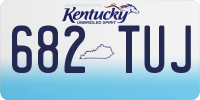 KY license plate 682TUJ