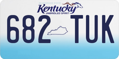 KY license plate 682TUK