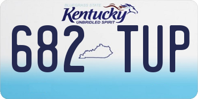 KY license plate 682TUP