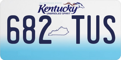 KY license plate 682TUS