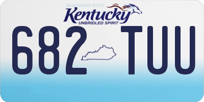 KY license plate 682TUU