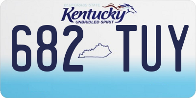 KY license plate 682TUY