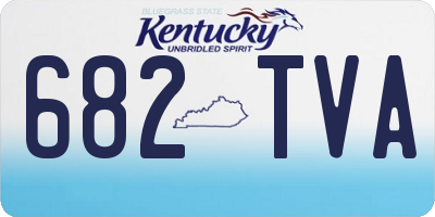 KY license plate 682TVA