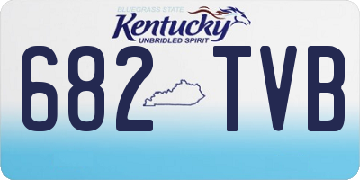 KY license plate 682TVB