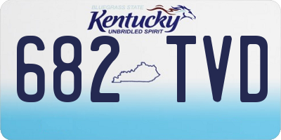 KY license plate 682TVD
