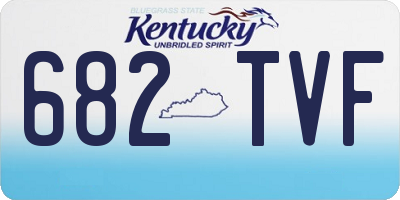 KY license plate 682TVF