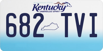 KY license plate 682TVI