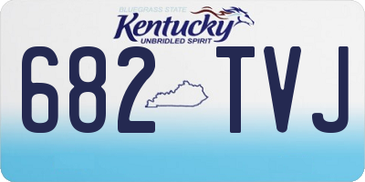 KY license plate 682TVJ