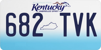 KY license plate 682TVK