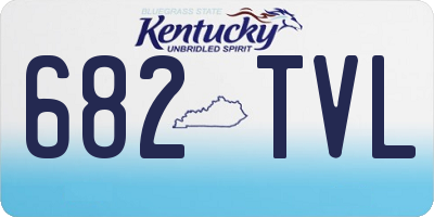 KY license plate 682TVL