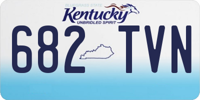 KY license plate 682TVN