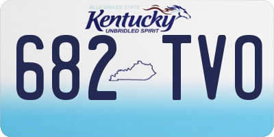 KY license plate 682TVO