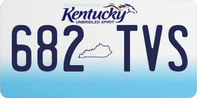 KY license plate 682TVS