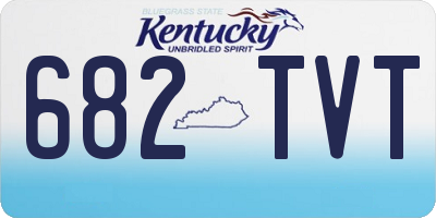 KY license plate 682TVT