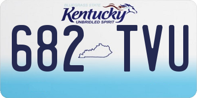 KY license plate 682TVU