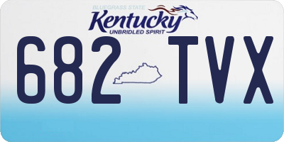 KY license plate 682TVX
