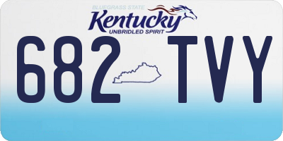KY license plate 682TVY