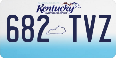 KY license plate 682TVZ
