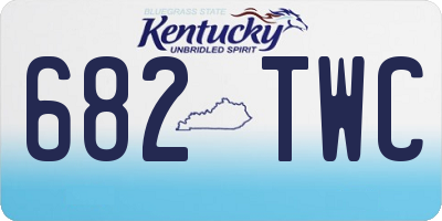 KY license plate 682TWC