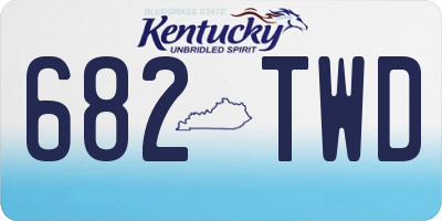 KY license plate 682TWD