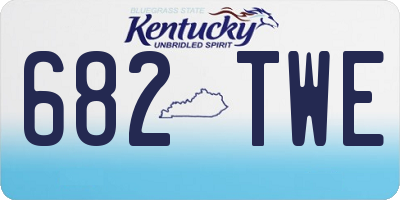 KY license plate 682TWE